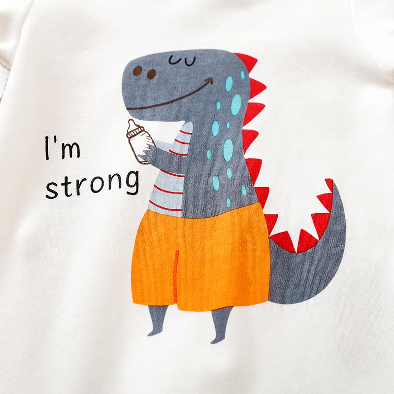 Strong Dinosaur Romper with Free Hat