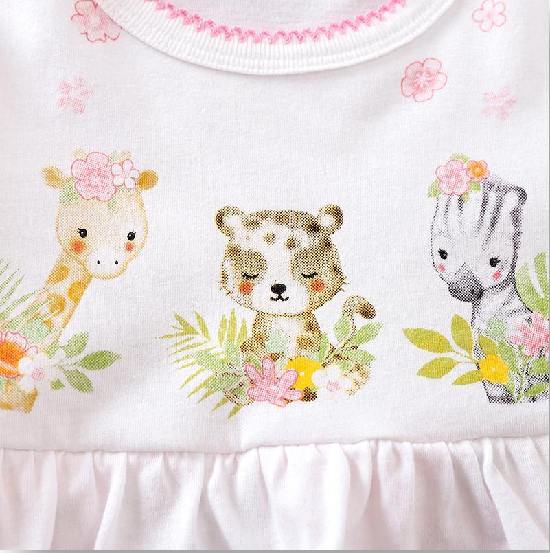 Pink Animal Babysuit Romper - Bambinos