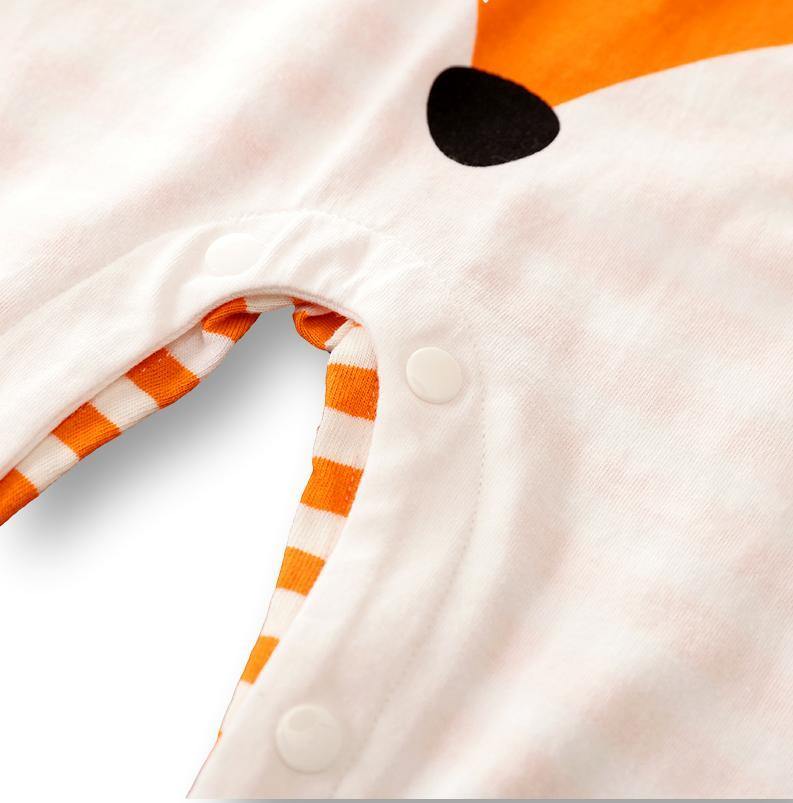 Orange Fox Babysuit Romper - Bambinos