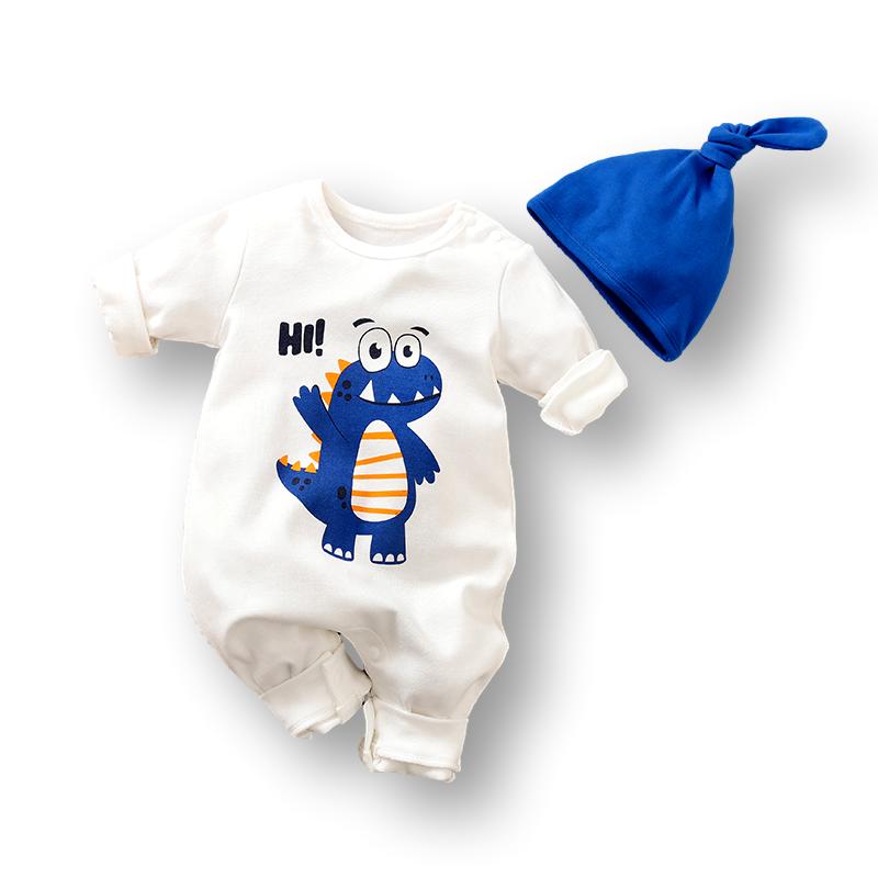 Waving Dinosaur with Free Hat