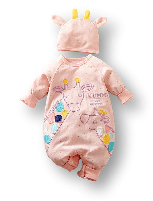 Giraffe Mum Romper with Free Hat