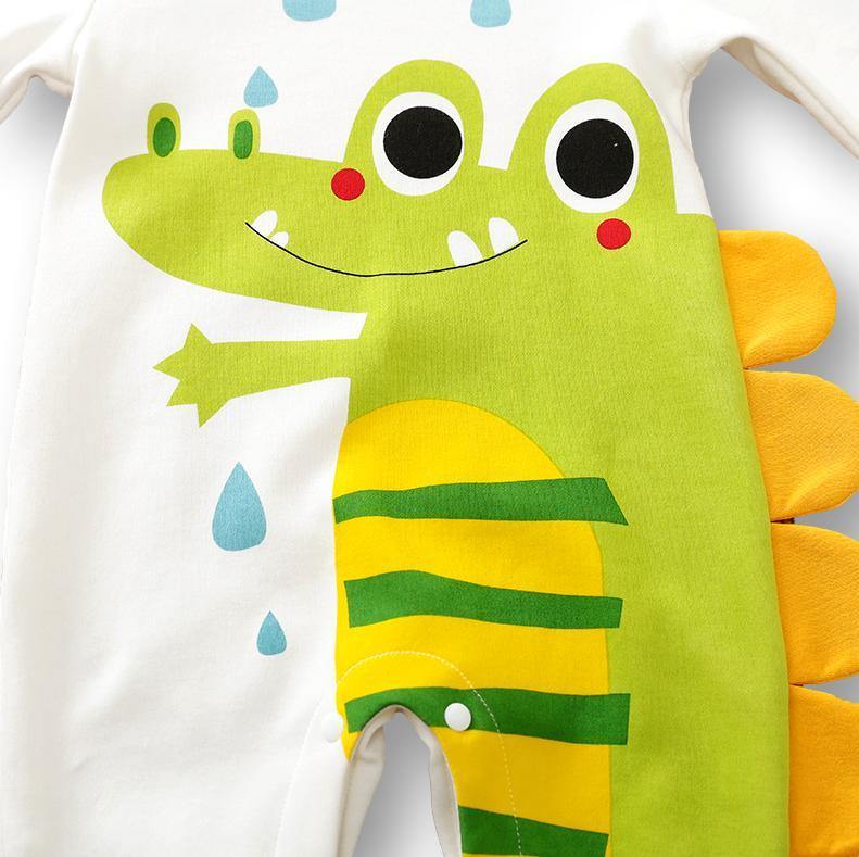 Crocodile print baby romper size chart Bambinos